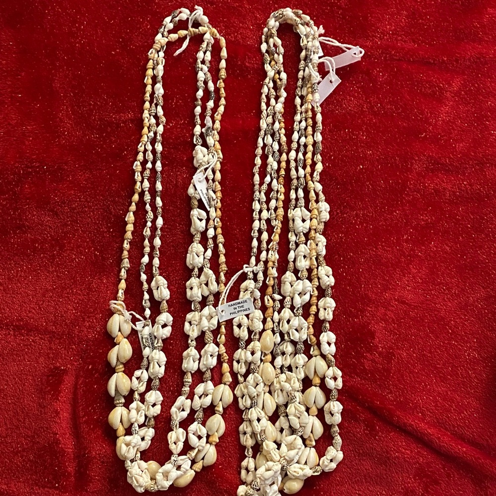 Bundle of handmade shell necklace